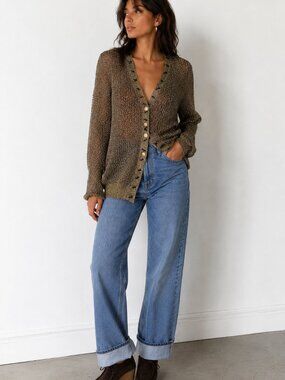 Vintage 80s 90s Golden River Oversized Cardigan Size M/L